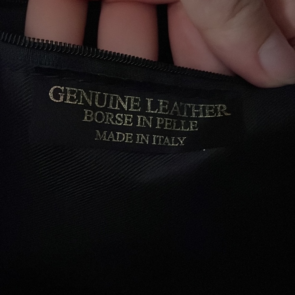 Massimo Castelli Gray Leather Tote Shoulder Bag – Made in Florence Italy - Picture 8 of 14